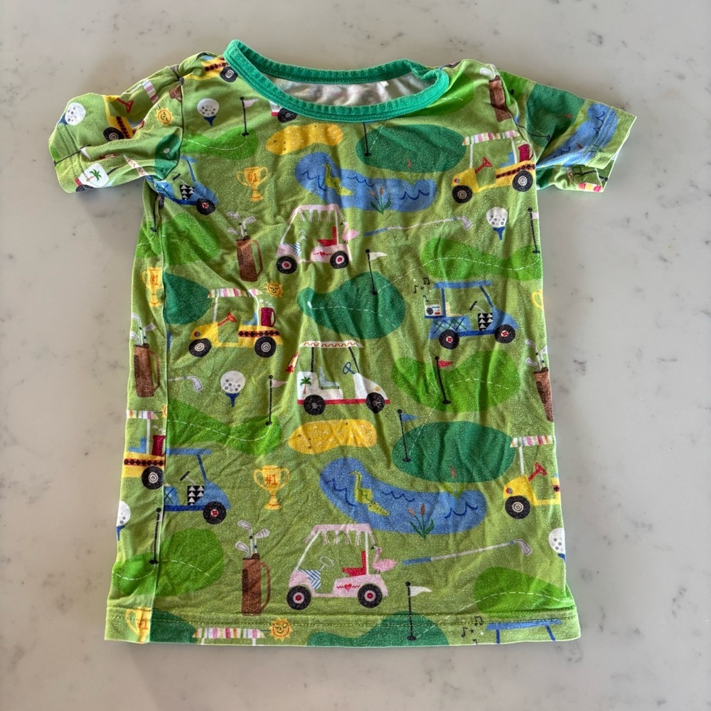 Little Sleepies Golfing Pajama Top Size 2T
